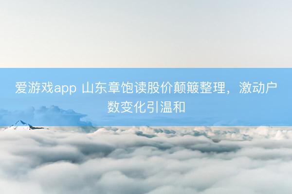 爱游戏app 山东章饱读股价颠簸整理，激动户数变化引温和