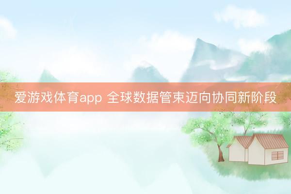 爱游戏体育app 全球数据管束迈向协同新阶段
